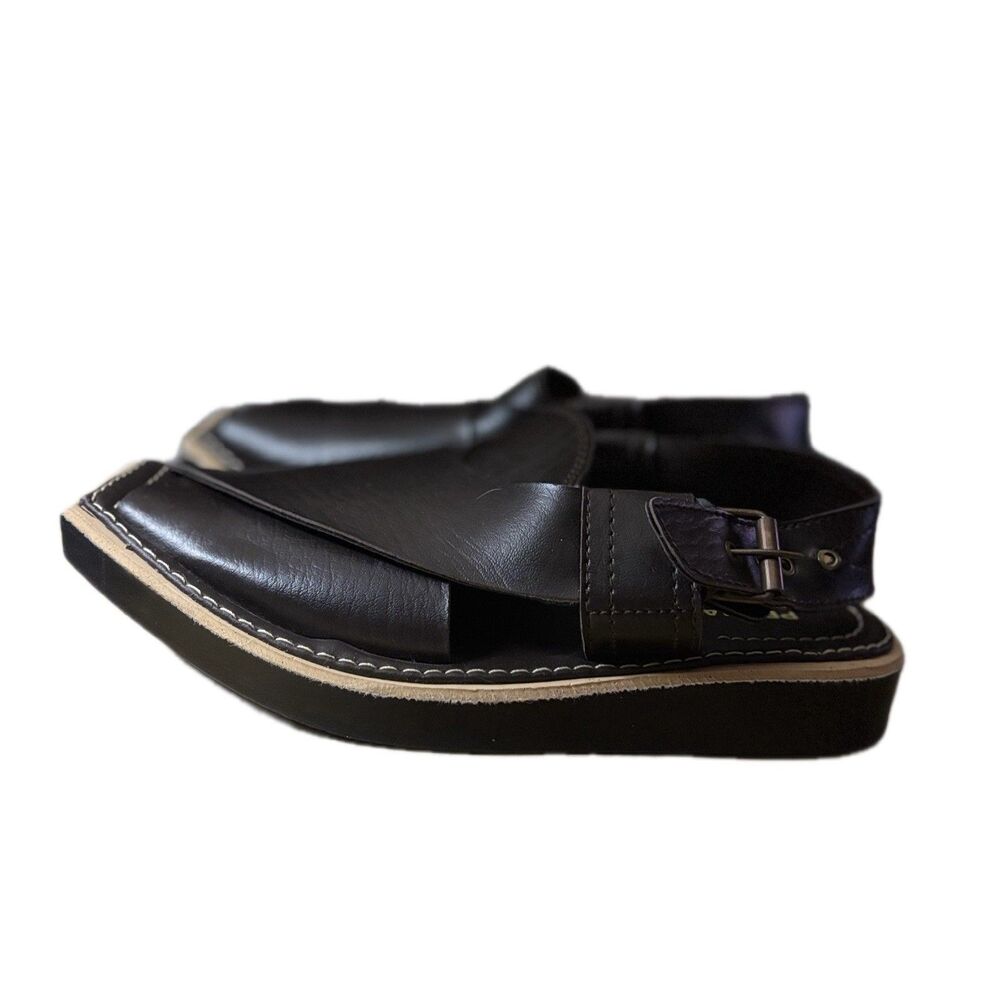 Peshawari By Bata Men’s Handmade Chappel Chocolate Brown Traditional Sandals 7